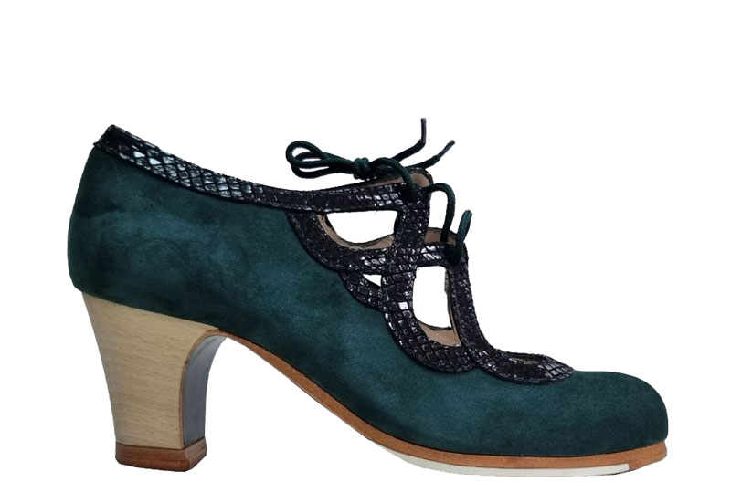 プロ用フラメンコシューズ ジェイドグリーン | Flamenco Spain